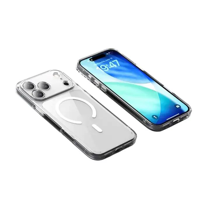 Maskica za mobitel +class Magsafe za Apple iPhone 17 Pro Max - prozirna